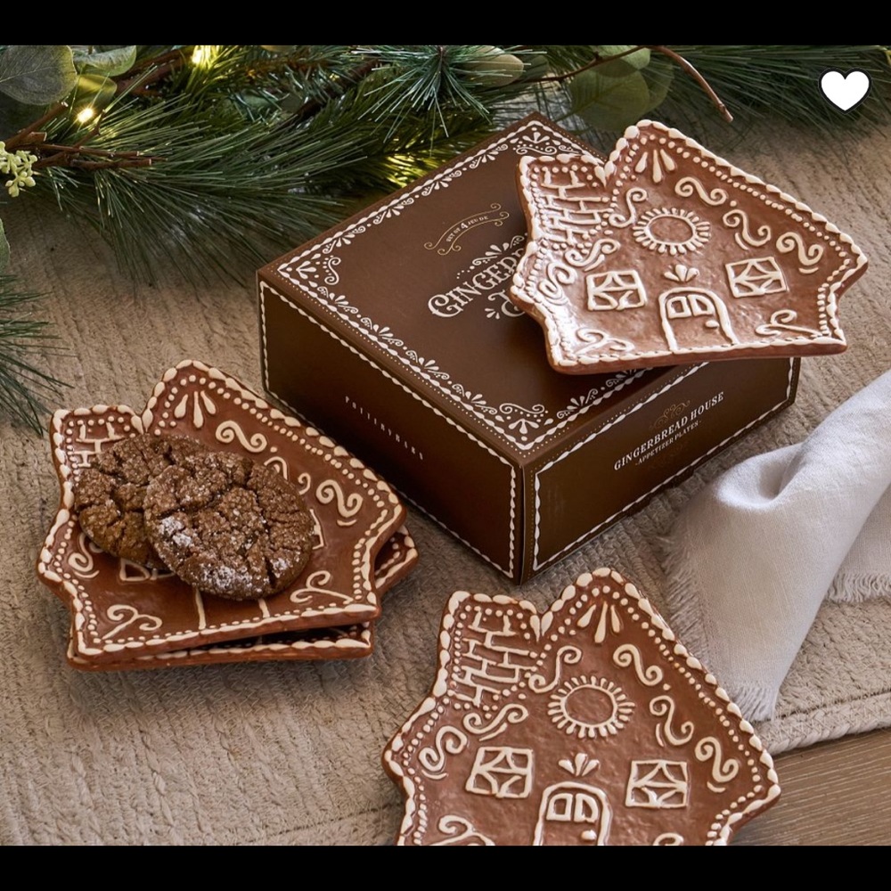 Pottery Barn Gingerbread plates (set of 4)